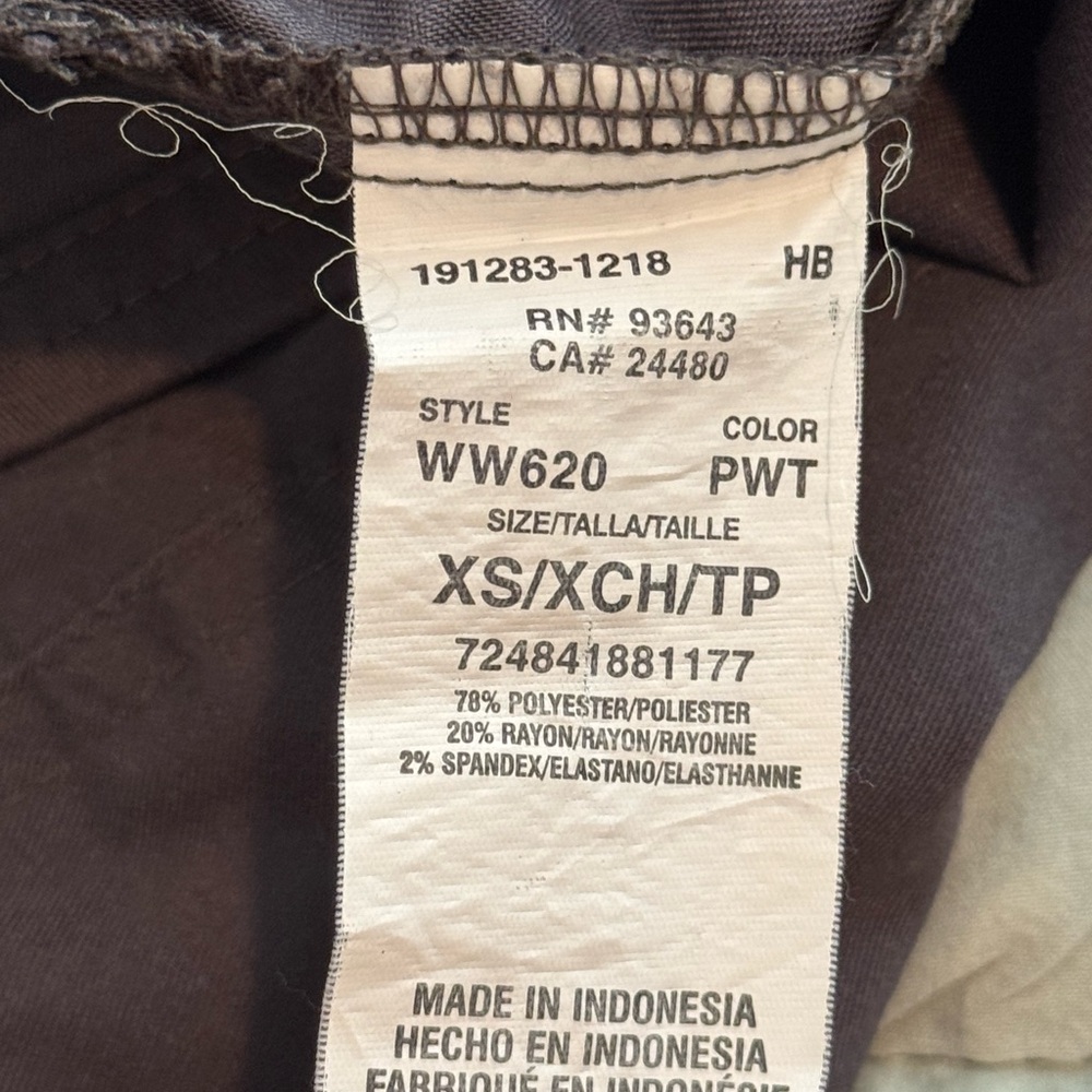 Women’s Cherokee Workwear Revolution Charcoal Grey Scrub Top - XS - Picture 3 of 4